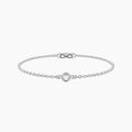 Bracciale infinity con diamante lab-grown
