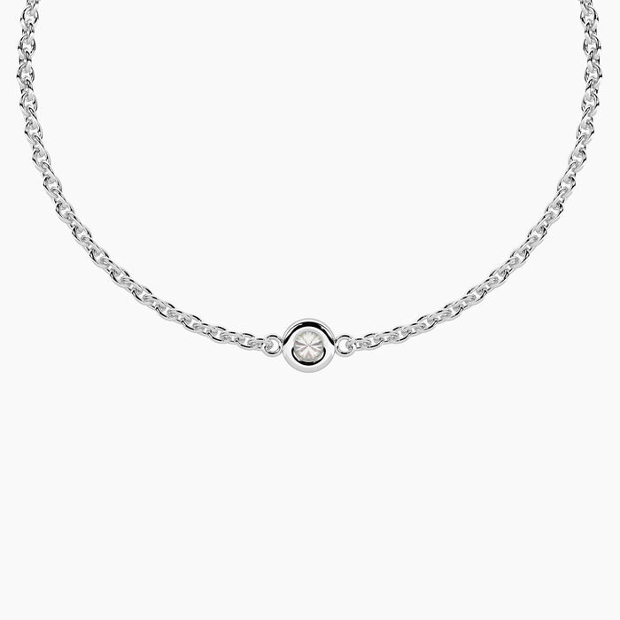 Bracciale infinity con diamante lab-grown