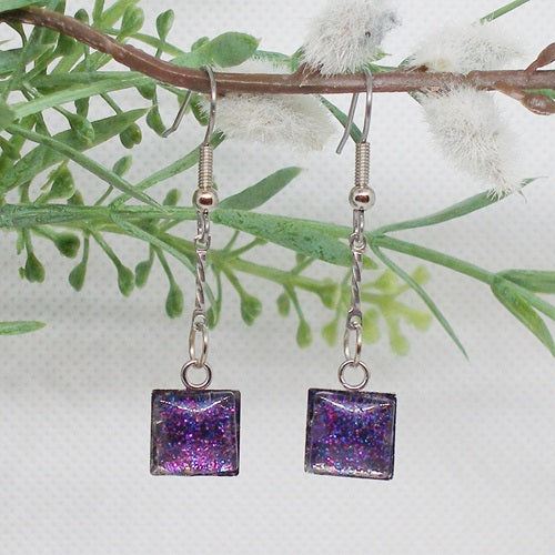 Iridescent Polish Drop Earrings