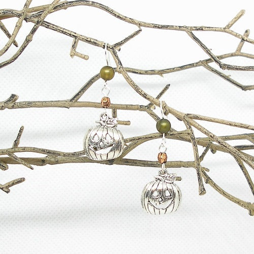 Jack o Lantern Dangle Earrings