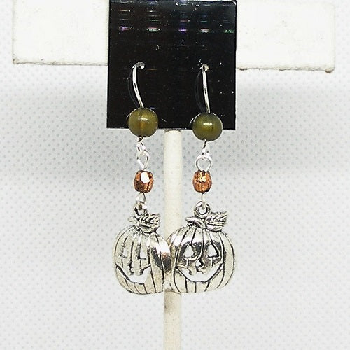 Jack o Lantern Dangle Earrings