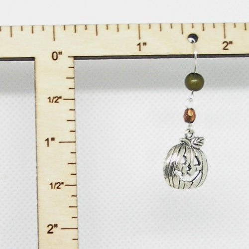 Jack o Lantern Dangle Earrings