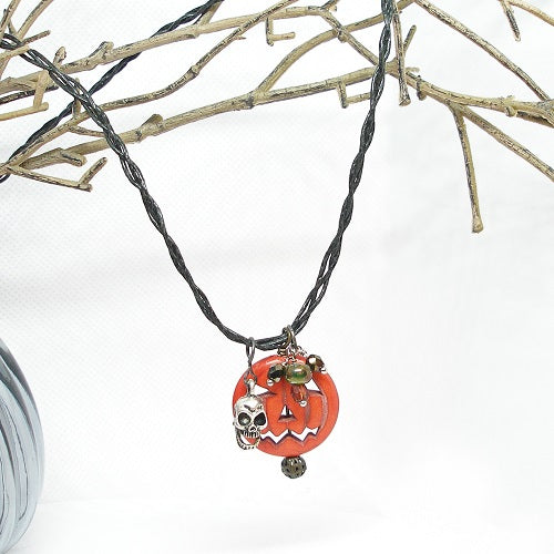 Jack O’Lantern Pendant Necklace