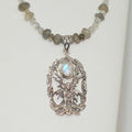 Labradorite Fairy Pendant Necklace