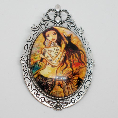 Large Mermaid Brooch