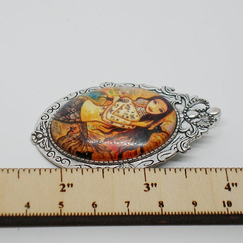 Large Mermaid Brooch