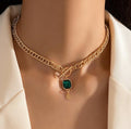 Layla Emerald Charm neckchain