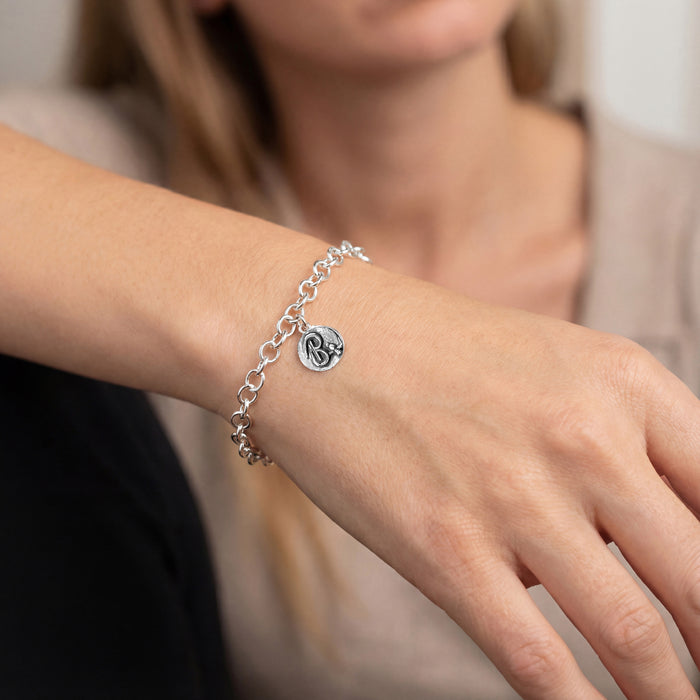 Letters with Life Charm — B