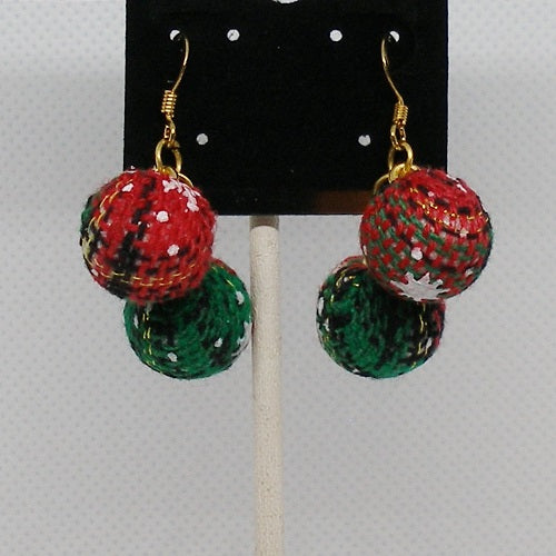 Long Ugly Christmas Sweater Earrings