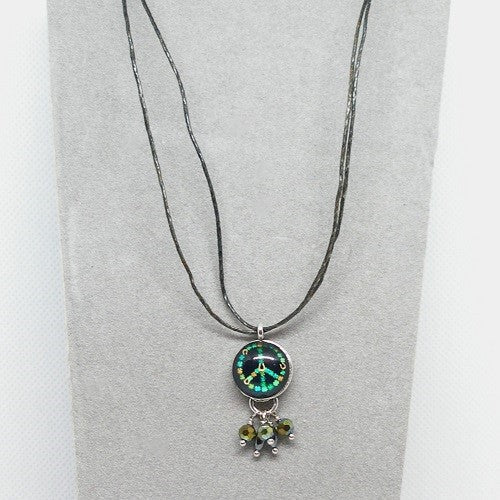Lucky Peace Sign Necklace