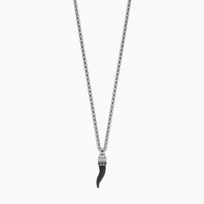 Collana uomo con cornetto portafortuna