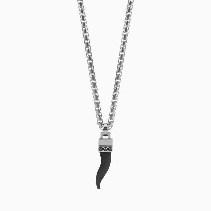 Collana uomo con cornetto portafortuna