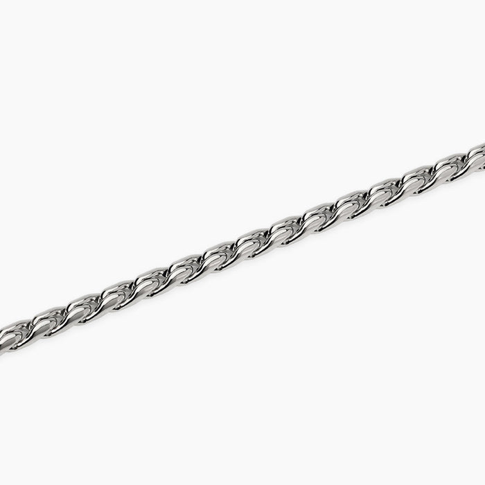 Bracciale uomo in acciaio con catena cardano