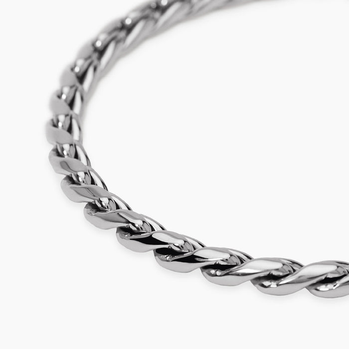 Bracciale uomo in acciaio con catena cardano