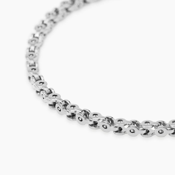 Bracciale uomo in acciaio con catena fancy