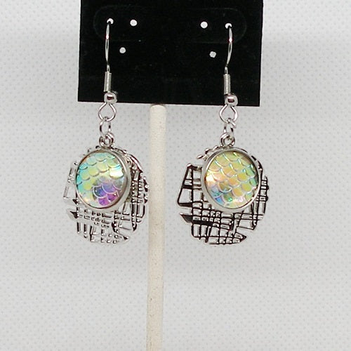 Mermaid Scale Dangle Earrings