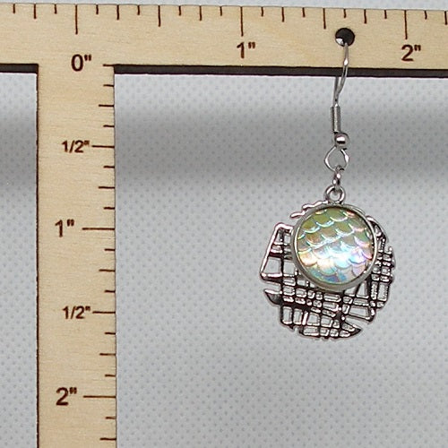 Mermaid Scale Dangle Earrings