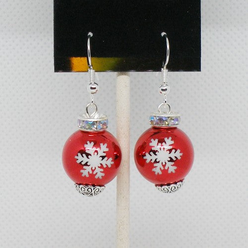 Metallic Ornament Drop Earrings