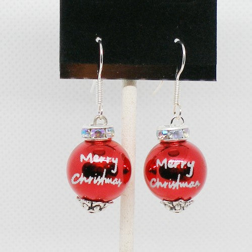 Metallic Ornament Drop Earrings