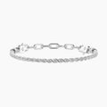 Bracciale componibile con catena corda