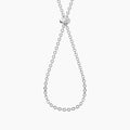 Collana componibile in acciaio con catena diamantata