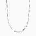 Collana tennis donna componibile in acciaio con cristalli