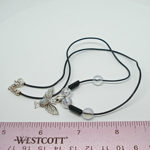 Moonstone Bat Necklace