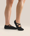 [MoveActive] Ballet Non Slip Grip Socks - Black Polka