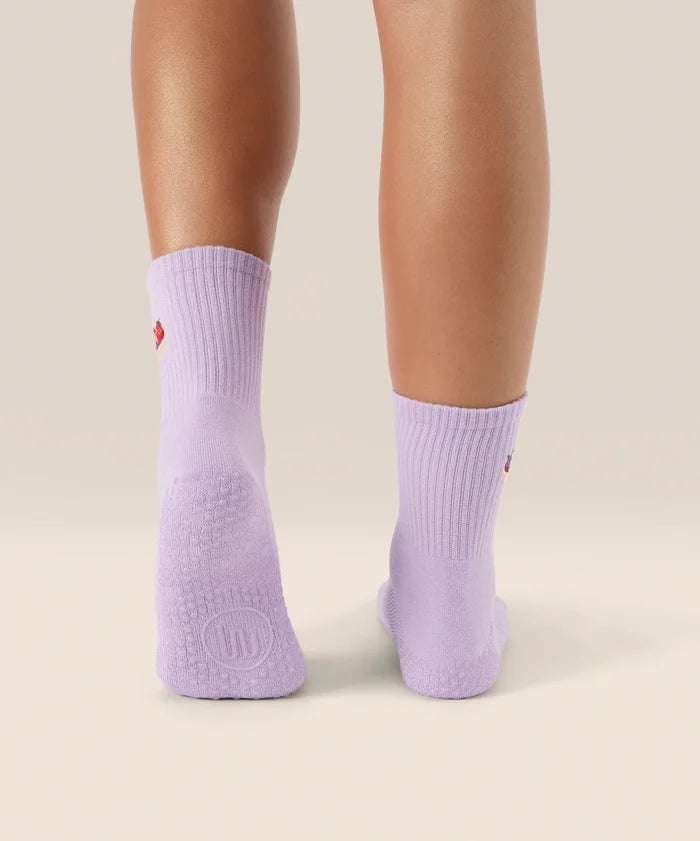 [MoveActive] Crew Non Slip Grip Socks - Acai Bowl