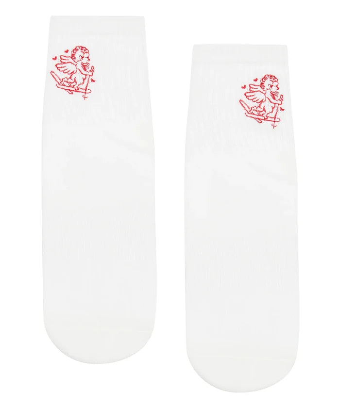 [MoveActive] Crew Non Slip Grip Socks - Cupid Ski