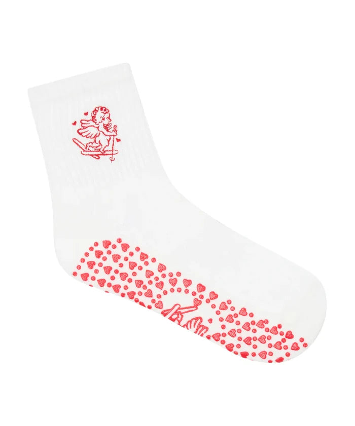[MoveActive] Crew Non Slip Grip Socks - Cupid Ski