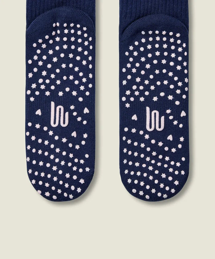 [MoveActive] Crew Non Slip Grip Socks - Howdy Hearts Ink