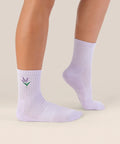 [MoveActive] Crew Non Slip Grip Socks - Lavender Haze