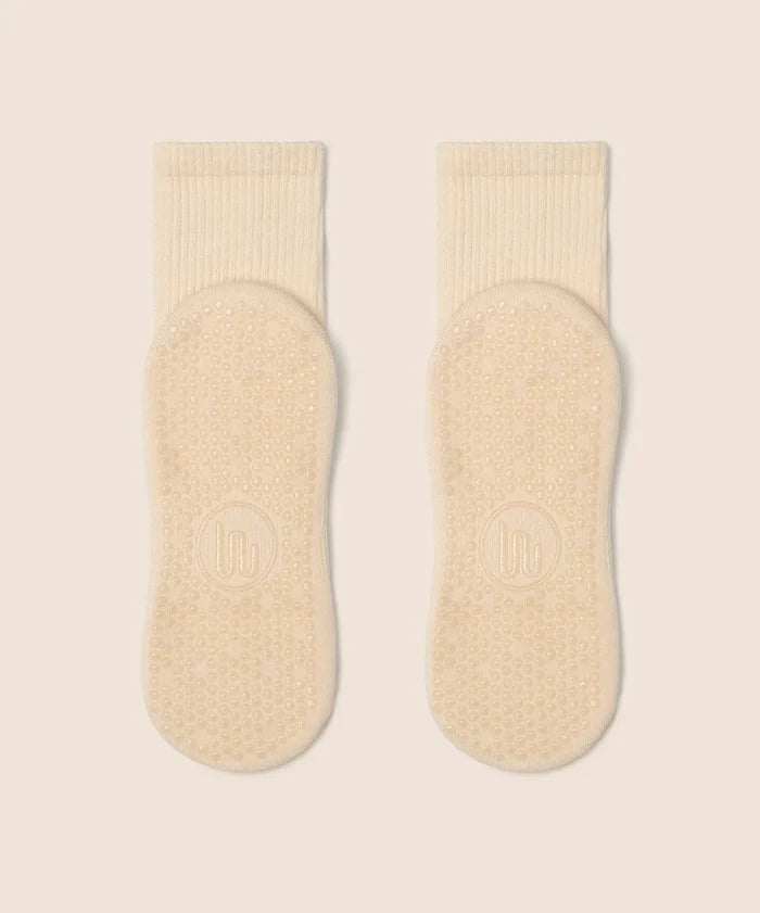 [MoveActive] Crew Non Slip Grip Socks - Le Croissant