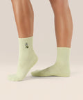 [MoveActive] Crew Non Slip Grip Socks - Matcha Lover
