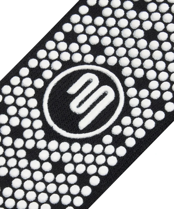 [MoveActive] Crew Non Slip Grip Socks - Midnight Emerald Stripe