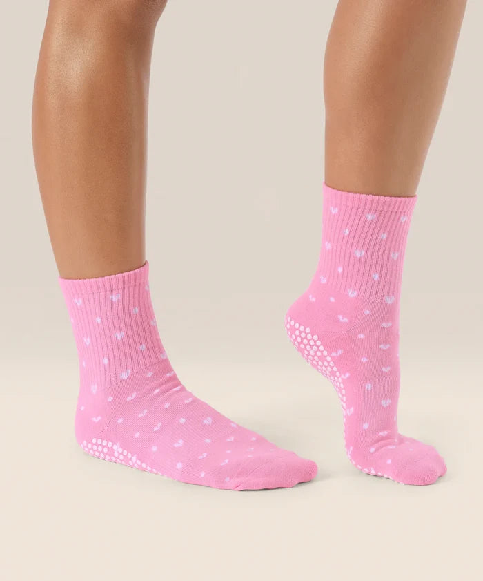 [MoveActive] Crew Non Slip Grip Socks - Speckled Candy
