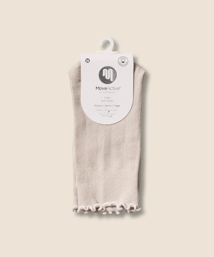[MoveActive] Crew Non Slip Grip Socks - Wicked Weenie Frill