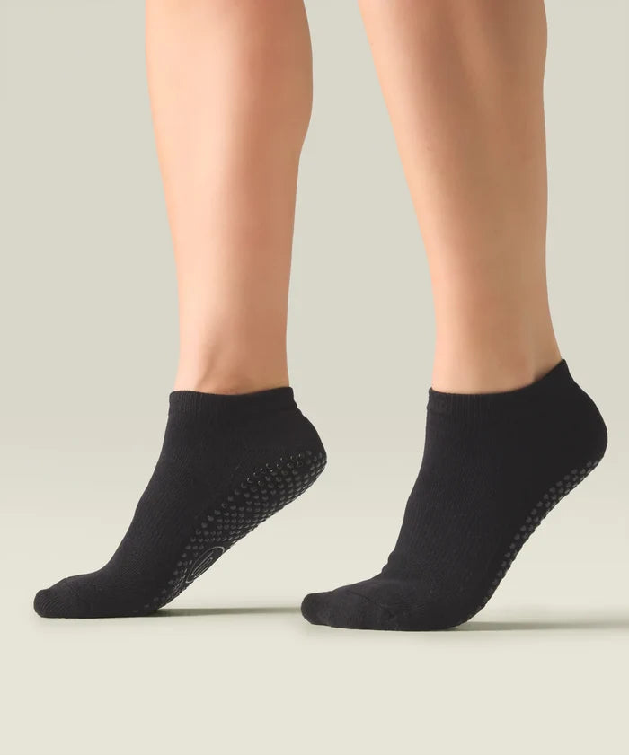 [MoveActive] Low Rise Ankle Grip Socks - Classic Black