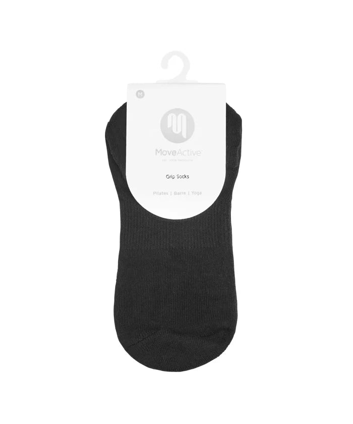 [MoveActive] Low Rise Ankle Grip Socks - Classic Black