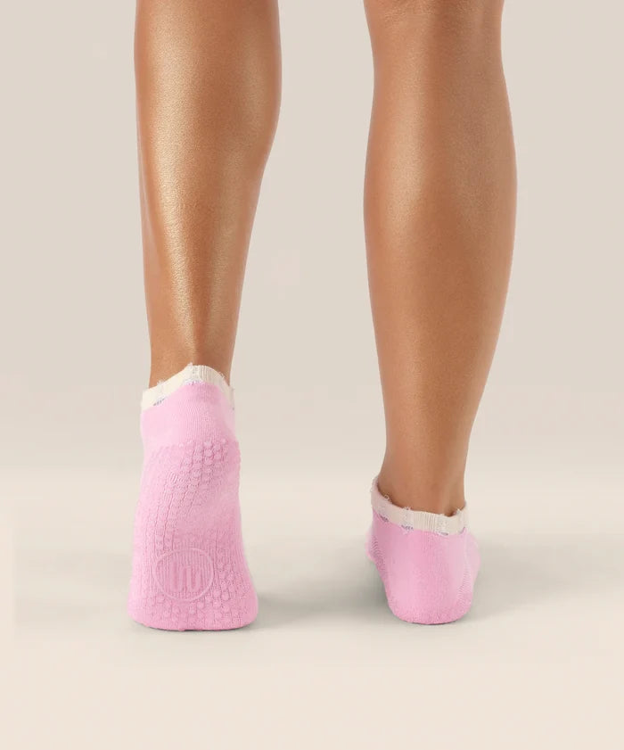 [MoveActive] Low Rise Ankle Grip Socks - Cool Pink