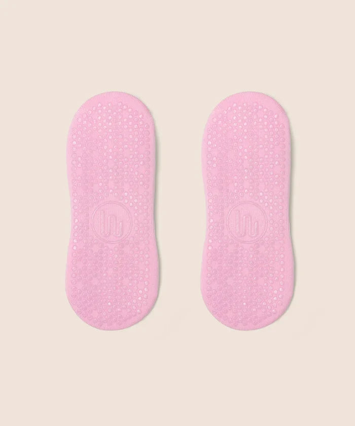 [MoveActive] Low Rise Ankle Grip Socks - Cool Pink