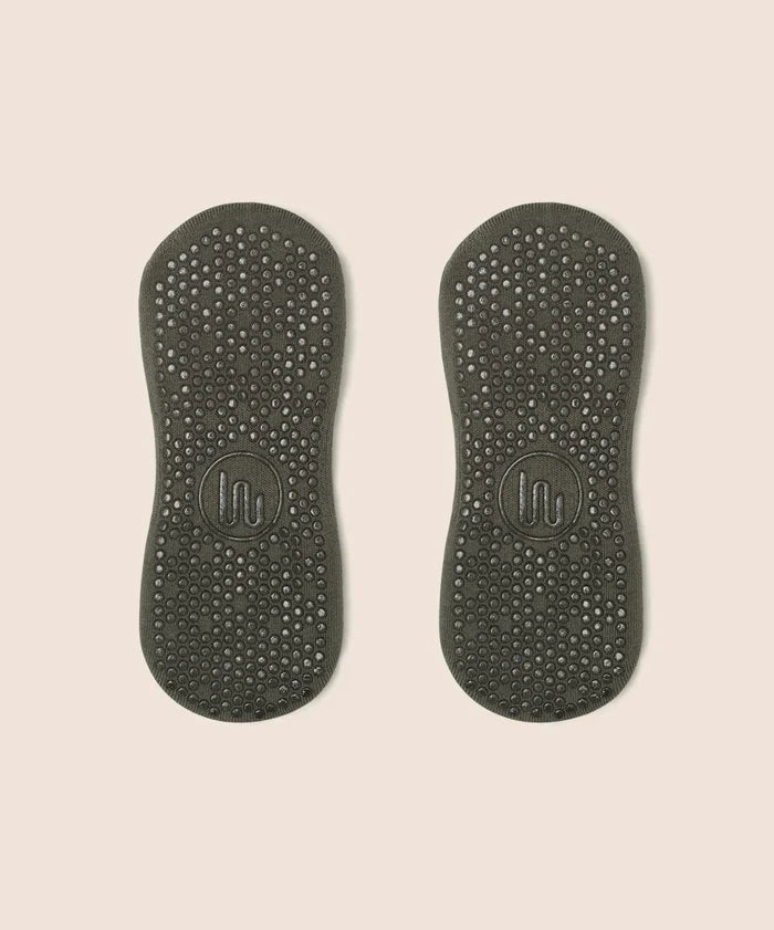 [MoveActive] Low Rise Ankle Grip Socks - Khaki