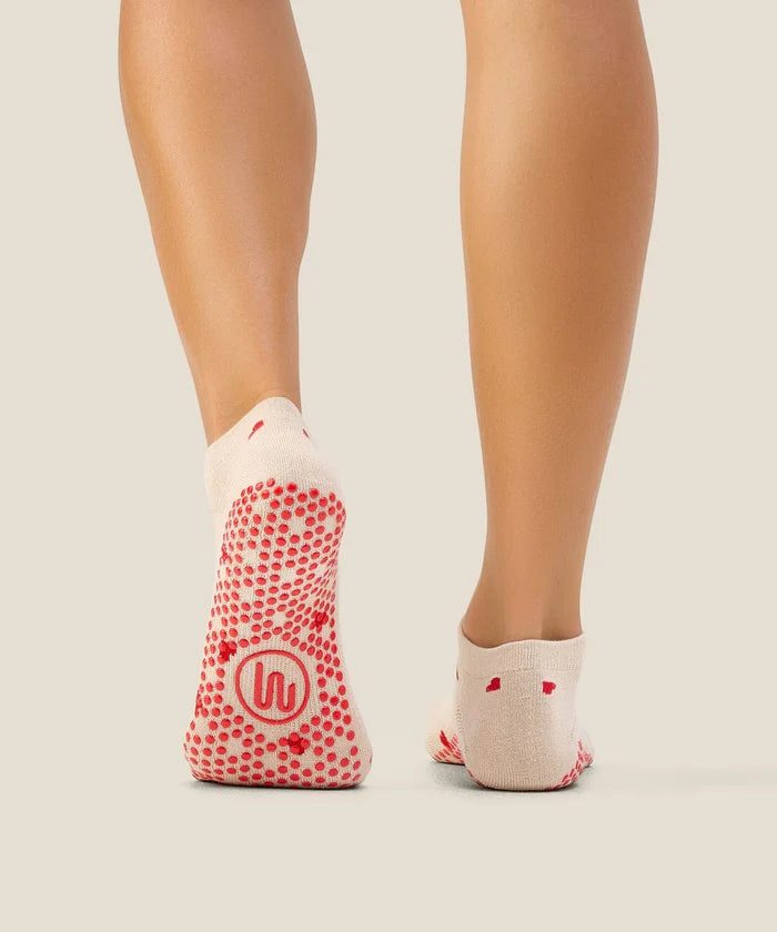 [MoveActive] Low Rise Ankle Grip Socks - Love Me