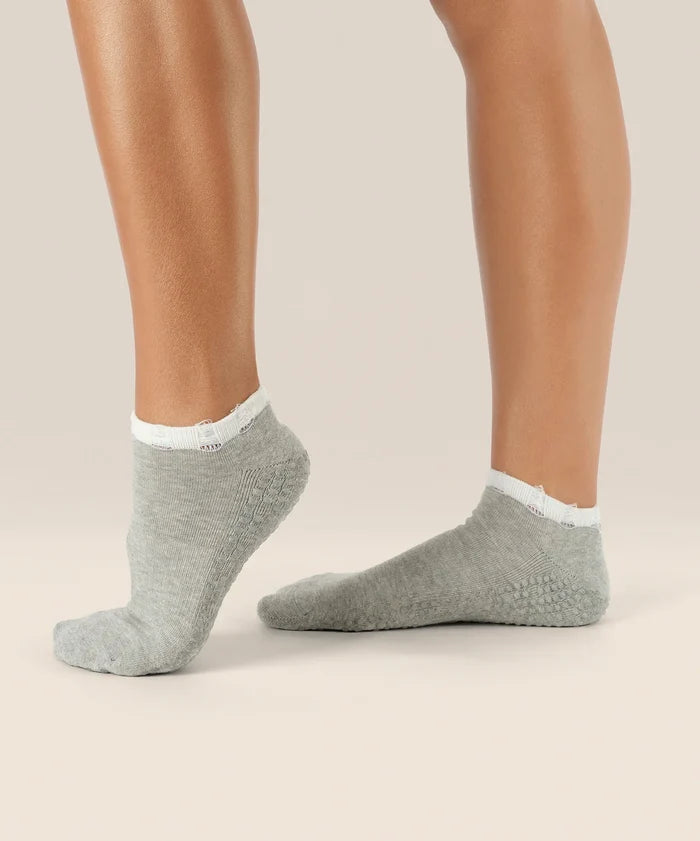 [MoveActive] Low Rise Ankle Grip Socks - Marle Grey