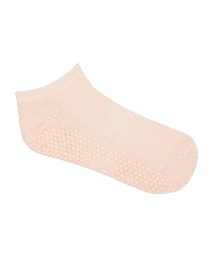 [MoveActive] Low Rise Ankle Grip Socks - Soft Pink