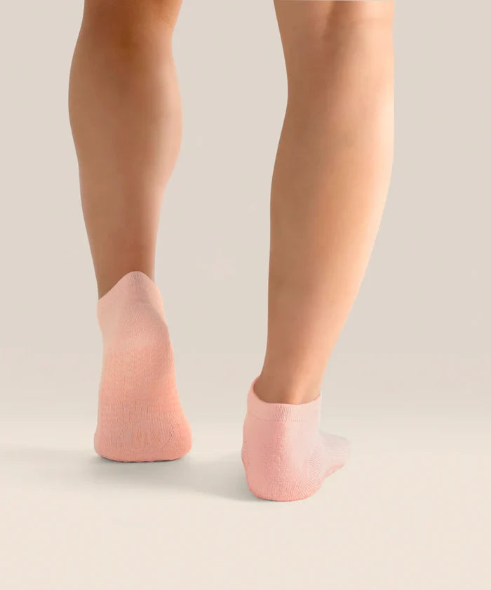 [MoveActive] Low Rise Ankle Grip Socks - Strawberry Heart