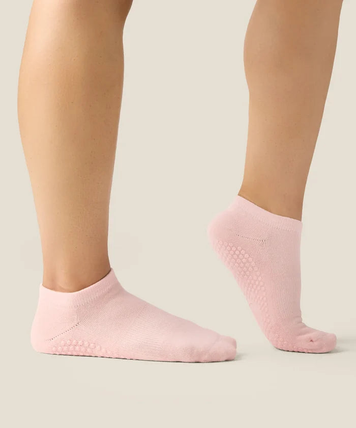[MoveActive] Low Rise Ankle Grip Socks - Sweet Pink