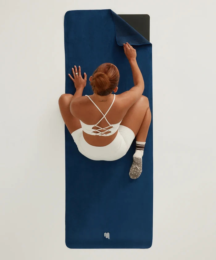 [MoveActive] Mat Pilates Grip Towel - Navy Blue