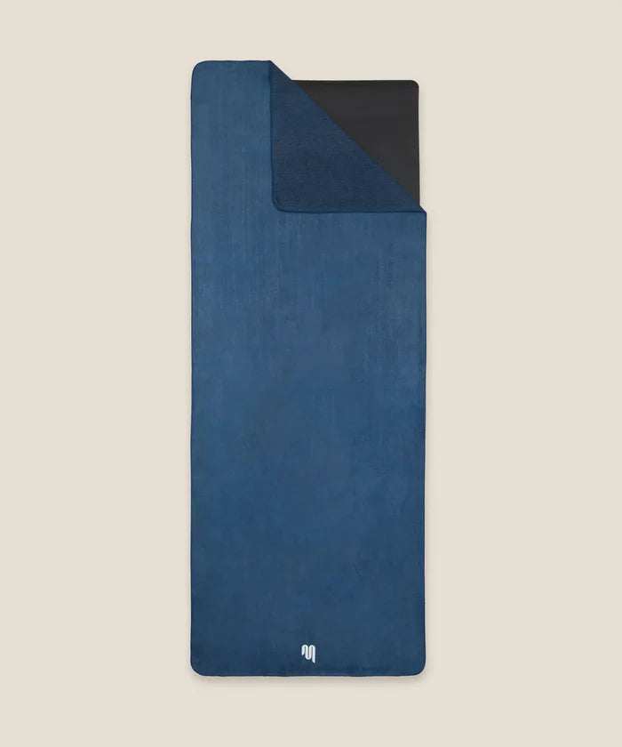 [MoveActive] Mat Pilates Grip Towel - Navy Blue